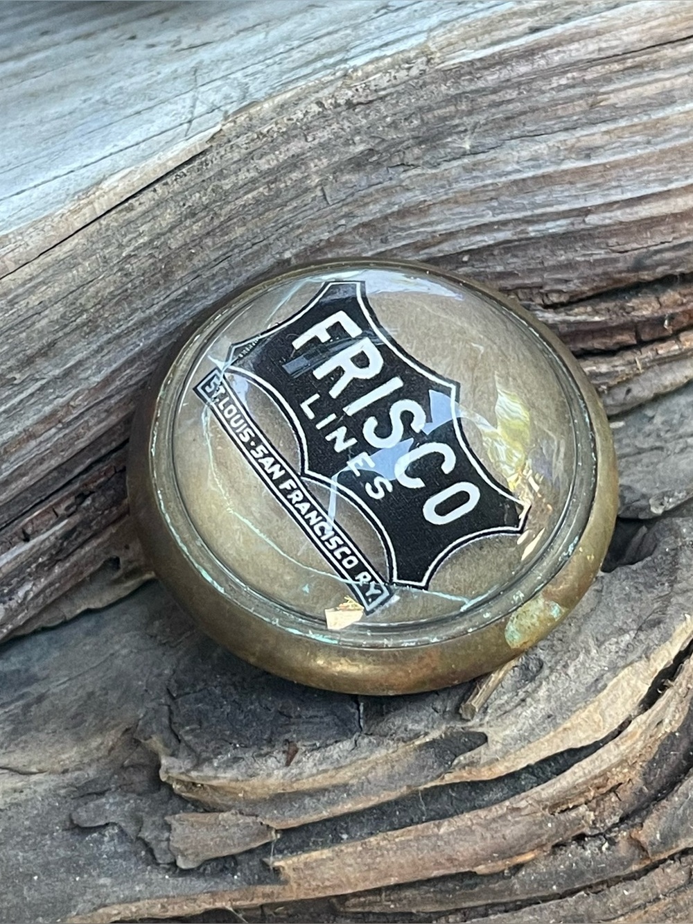 Vintage Bridle Rosette Single "FRISCO LINES" St. Louis . SanFrancisco